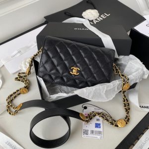 chanel ap2840 mini shoulder flap bags calfskin black 1 luxibags.ru .jpg