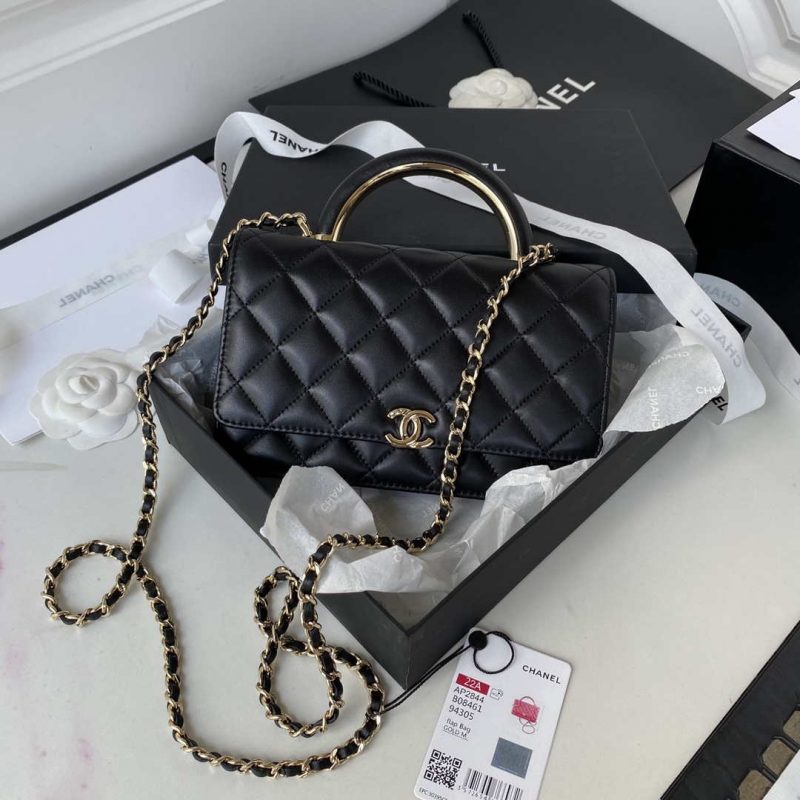 chanel ap2844 wallet on chain lambskin bag with top handle light gold black 001 luxibags.ru .jpg