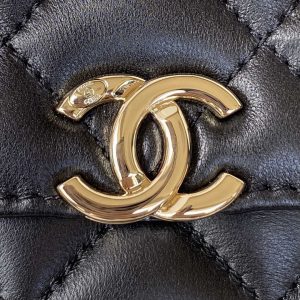 chanel ap2844 wallet on chain lambskin bag with top handle light gold black 003 luxibags.ru .jpg
