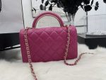 chanel ap2844 wallet on chain lambskin bag with top handle light gold dark pink 004 luxibags.ru .jpg