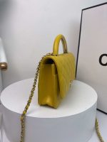 chanel ap2844 wallet on chain lambskin bag with top handle light gold yellow 004 luxibags.ru .jpg