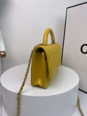 chanel ap2844 wallet on chain lambskin bag with top handle light gold yellow 004 luxibags.ru .jpg
