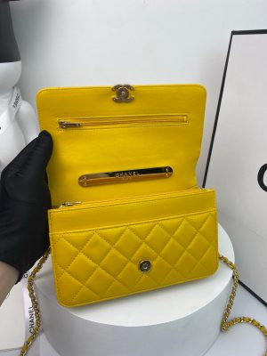 chanel ap2844 wallet on chain lambskin bag with top handle light gold yellow 005 luxibags.ru .jpg