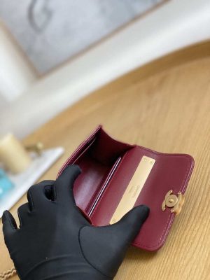 chanel ap2944 clutch with chain lambskin wine red 009 luxibags.ru .jpg