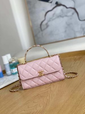 chanel ap2946 phone holder clutch with chain lambskin pink 001 luxibags.ru .jpg
