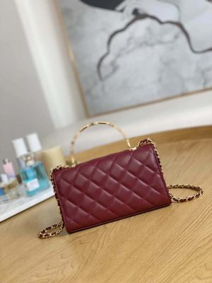 chanel ap2946 phone holder clutch with chain lambskin wine red 002 luxibags.ru .jpg