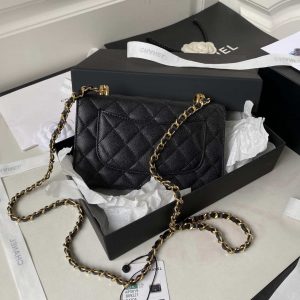 chanel ap3019 small flap bag woc calfskin phone bag black 002 luxibags.ru .jpg