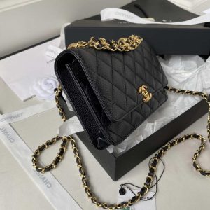 chanel ap3019 small flap bag woc calfskin phone bag black 006 luxibags.ru .jpg