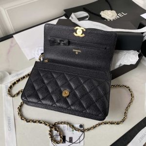 chanel ap3019 small flap bag woc calfskin phone bag black 007 luxibags.ru .jpg