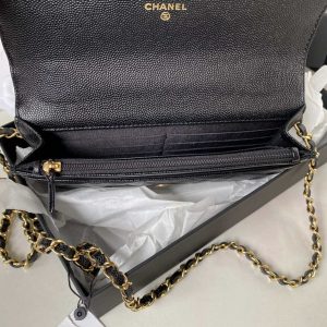 chanel ap3019 small flap bag woc calfskin phone bag black 008 luxibags.ru .jpg