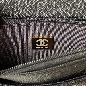 chanel ap3019 small flap bag woc calfskin phone bag black 009 luxibags.ru .jpg