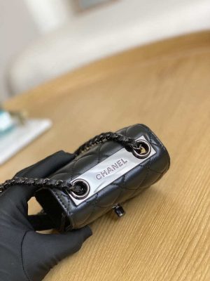 chanel ap3020 clutch with chain lambskip gold tone metal black with black 004 luxibags.ru .jpg