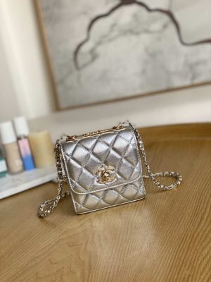 chanel ap3020 clutch with chain lambskip gold tone metal sliver 001 luxibags.ru .jpg