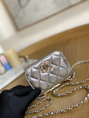 chanel ap3020 clutch with chain lambskip gold tone metal sliver 003 luxibags.ru .jpg