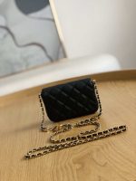 chanel ap3036 clutch with chain lambskin black 002 luxibags.ru .jpg