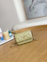 chanel ap3036 clutch with chain lambskin green 001 luxibags.ru .jpg