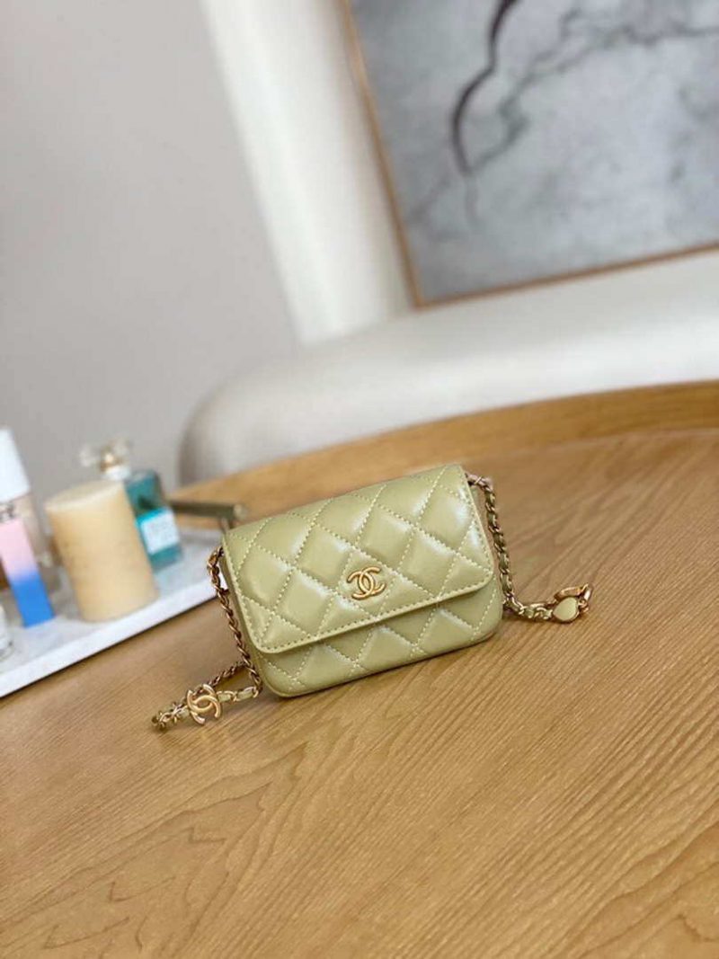 chanel ap3036 clutch with chain lambskin green 001 luxibags.ru .jpg
