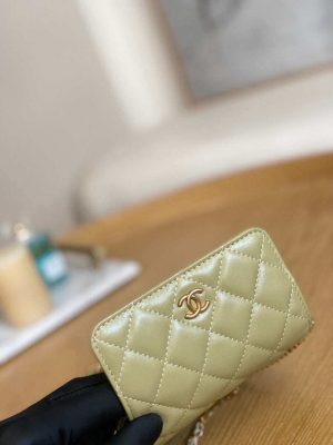 chanel ap3036 clutch with chain lambskin green 003 luxibags.ru .jpg