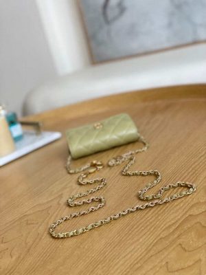 chanel ap3036 clutch with chain lambskin green 006 luxibags.ru .jpg