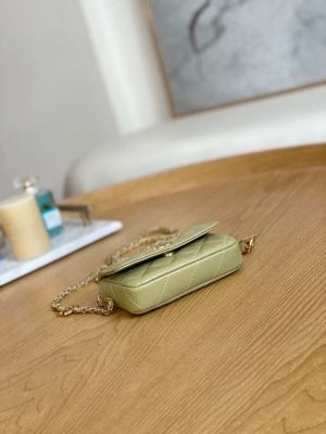 chanel ap3036 clutch with chain lambskin green 007 luxibags.ru .jpg