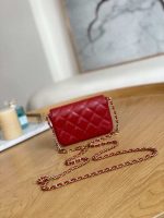chanel ap3036 clutch with chain lambskin red 002 luxibags.ru .jpg
