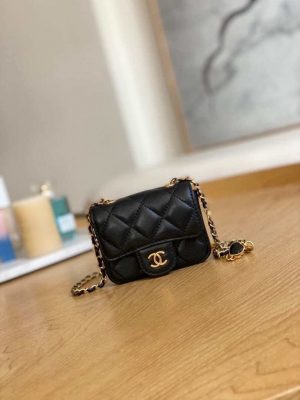 chanel ap3037 belt bag lambskin enamel gold tone metal black 001 luxibags.ru .jpg
