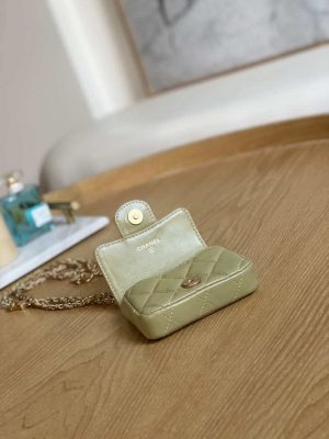 chanel ap3037 belt bag lambskin enamel gold tone metal green 008 luxibags.ru .jpg