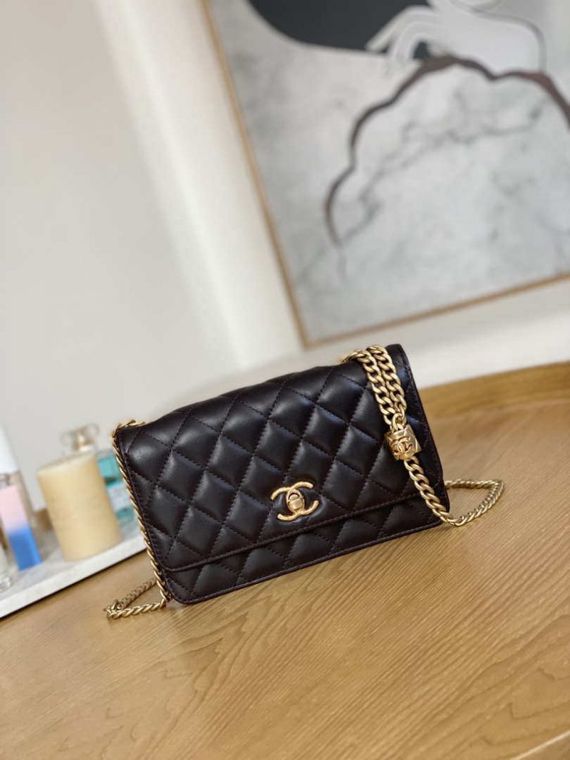 chanel ap3043 wallet on chain lambskin gold tone metal dark brown 001 luxibags.ru .jpg