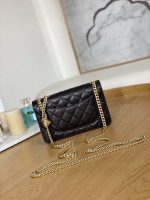 chanel ap3043 wallet on chain lambskin gold tone metal dark brown 002 luxibags.ru .jpg