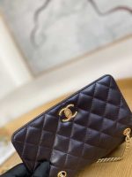chanel ap3043 wallet on chain lambskin gold tone metal dark brown 003 luxibags.ru .jpg