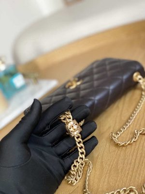 chanel ap3043 wallet on chain lambskin gold tone metal dark brown 004 luxibags.ru .jpg