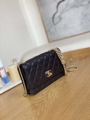 chanel ap3043 wallet on chain lambskin gold tone metal dark brown 005 luxibags.ru .jpg