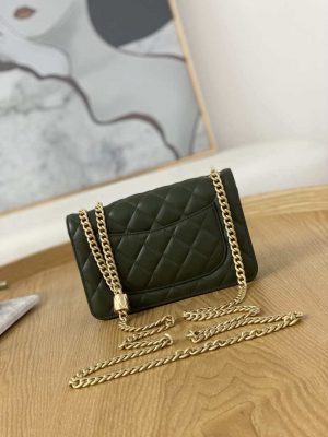 chanel ap3043 wallet on chain lambskin gold tone metal green 002 luxibags.ru .jpg