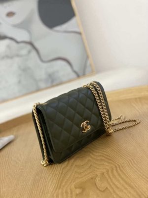 chanel ap3043 wallet on chain lambskin gold tone metal green 003 luxibags.ru .jpg