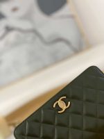 chanel ap3043 wallet on chain lambskin gold tone metal green 007 luxibags.ru .jpg