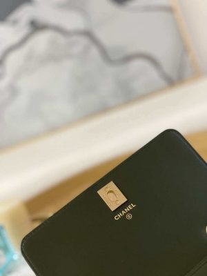 chanel ap3043 wallet on chain lambskin gold tone metal green 008 luxibags.ru .jpg