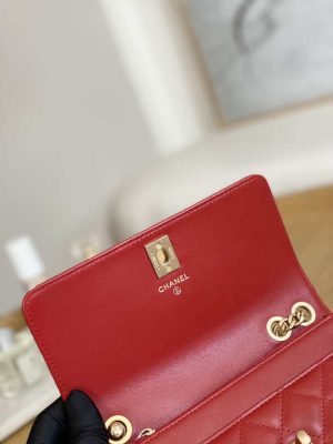 chanel ap3043 wallet on chain lambskin gold tone metal red 008 luxibags.ru .jpg