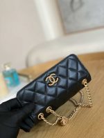 chanel ap3047 flap phone holder with chain black lambskin 003 luxibags.ru .jpg