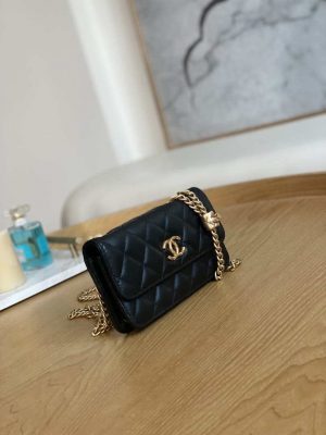 chanel ap3047 flap phone holder with chain black lambskin 005 luxibags.ru .jpg