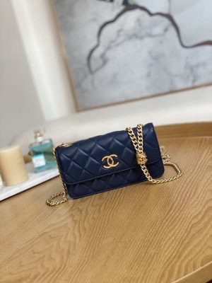 chanel ap3047 flap phone holder with chain blue lambskin gold tone metal 001 luxibags.ru .jpg