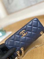 chanel ap3047 flap phone holder with chain blue lambskin gold tone metal 003 luxibags.ru .jpg