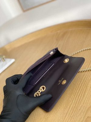 chanel ap3047 flap phone holder with chain dark brown lambskin gold tone metal 008 luxibags.ru .jpg