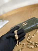 chanel ap3047 flap phone holder with chain green lambskin gold tone metal 007 luxibags.ru .jpg