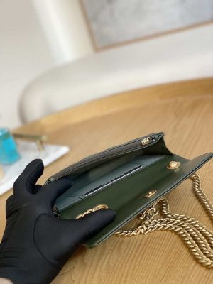 chanel ap3047 flap phone holder with chain green lambskin gold tone metal 009 luxibags.ru .jpg