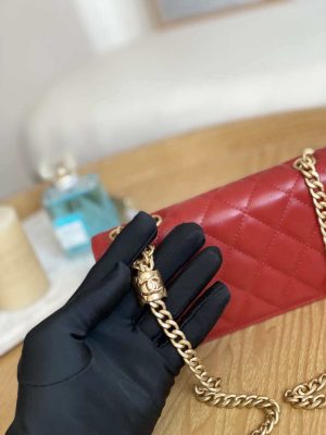 chanel ap3047 flap phone holder with chain red lambskin gold tone metal 004 luxibags.ru .jpg