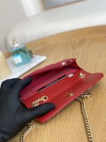 chanel ap3047 flap phone holder with chain red lambskin gold tone metal 009 luxibags.ru .jpg