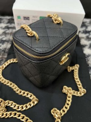 chanel ap3203 clutch with chain grained calfskin black 013 luxibags.ru .jpg