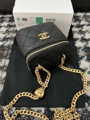 chanel ap3203 clutch with chain grained calfskin black 014 luxibags.ru .jpg