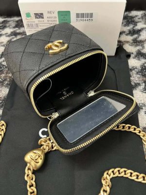 chanel ap3203 clutch with chain grained calfskin black 017 luxibags.ru .jpg
