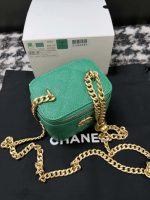 chanel ap3203 clutch with chain grained calfskin green 002 luxibags.ru .jpg